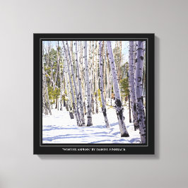 《植物》アスペンの木々 キャンバスプリント