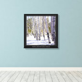 《植物》アスペンの木々 キャンバスプリント (インサイチュ (ウッドフロア))