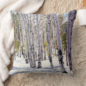 《植物》アスペンの木々 クッション (ブランケット)