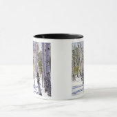 《植物》アスペンの木々 マグカップ (中央)