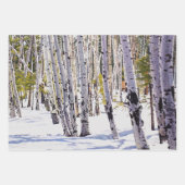 《植物》アスペンの木々 ラッピングペーパーシート (正面2)