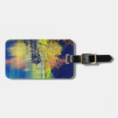 《植物》アスペンの木がグラント湖に反射する秋の木 ラゲッジタグ (正面横)