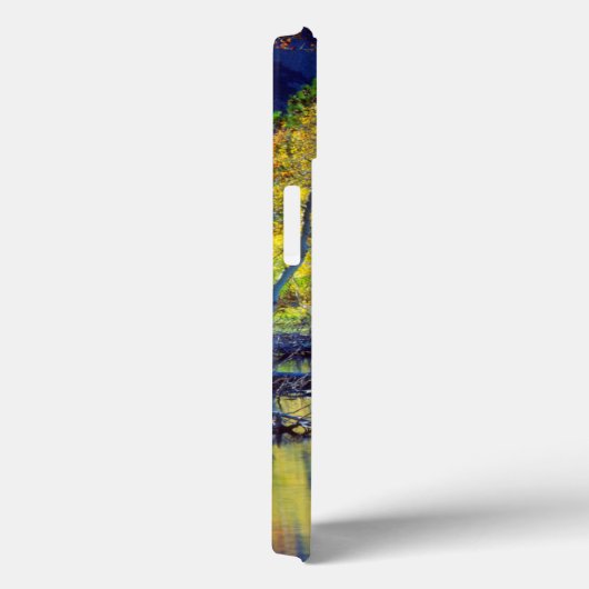 《植物》アスペンの木がグラント湖に反射する秋の木 Case-Mate iPhoneケース (裏面 / 右)