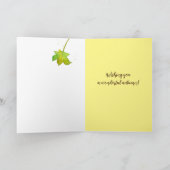 《植物》アスペンの木が素敵な秋を祈る カード (内部)