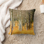 《植物》アスペンの木の枕 クッション (ブランケット)