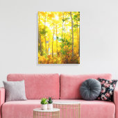 《植物》アスペンの木の秋 |シエラネバダ山脈（カリフォルニア州） キャンバスプリント (インサイチュ (リビング))