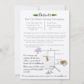 《植物》アスペンの木の自然の水彩画の結婚式招待状 招待状 (裏面)