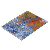 《植物》アスペンの木は紅葉、ビッグホーン山脈。 ノートブック (左側)