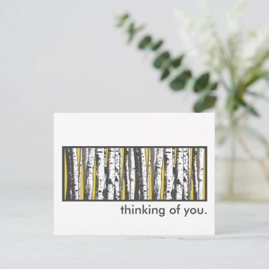 《植物》アスペンの木 ポストカード (スタンド正面)