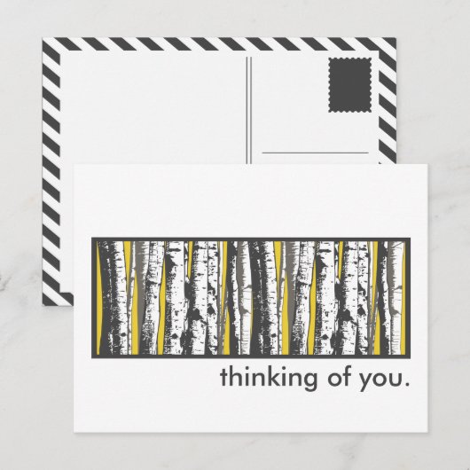 《植物》アスペンの木 ポストカード (正面/裏面)