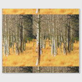 《植物》アスペンの森の包装紙 ラッピングペーパー (フラット)