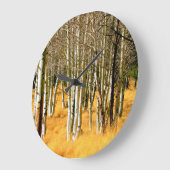 《植物》アスペンの森林時計 ラージ壁時計 (傾斜)