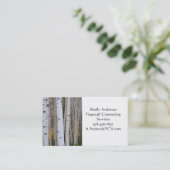 《植物》アスペンの秋 名刺 (スタンド正面)