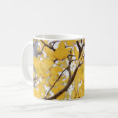 《植物》アスペンの群葉、身体障害者の入り江、コロラド州 コーヒーマグカップ (正面左)