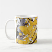 《植物》アスペンの群葉、身体障害者の入り江、コロラド州 コーヒーマグカップ (左)