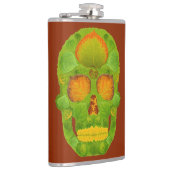 《植物》アスペンの葉のスカル10 フラスク (右)