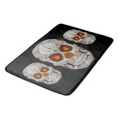 《植物》アスペンの葉のスカル11 バスマット (アングル)