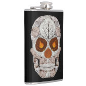 《植物》アスペンの葉のスカル11 フラスク (右)