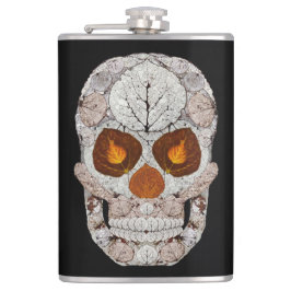 《植物》アスペンの葉のスカル11 フラスク