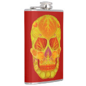 《植物》アスペンの葉のスカル13 フラスク (右)