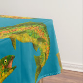 《植物》アスペンの葉のニジマスの継ぎ目が無いパターン2018年 テーブルクロス (インサイチュ)