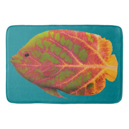 《植物》アスペンの葉の熱帯魚1 バスマット