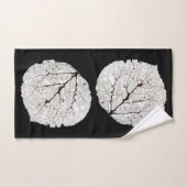 《植物》アスペンの葉の骨組1 バスタオルセット (ハンドタオル)