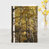 《植物》アスペンの金ゴールド カード (黄色い花)