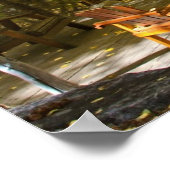 「《植物》アスペンの隠れ家」ガゼボ、秋 ポスター (角)