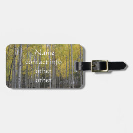 《植物》アスペンの黄色 ラゲッジタグ