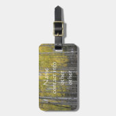 《植物》アスペンの黄色 ラゲッジタグ (正面縦)