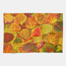 《植物》アスペンはコラージュに無地のなメドレー1を去ります キッチンタオル