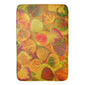 《植物》アスペンはコラージュに無地のなメドレー1を去ります バスマット (正面縦)