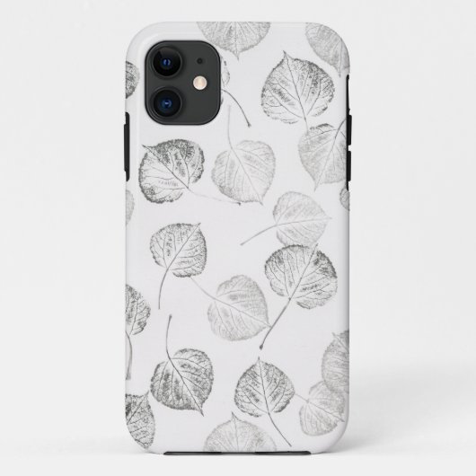 《植物》アスペンは白黒に去ります Case-Mate iPhoneケース (裏面)