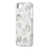 《植物》アスペンは白黒に去ります Case-Mate iPhoneケース (裏面左)