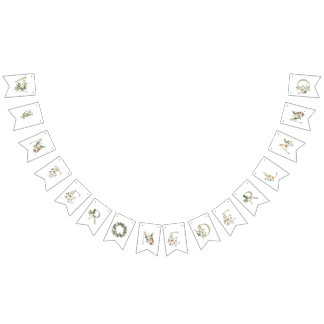 《植物》アスペンウィンターワンダーランドバナー バンティングフラッグ