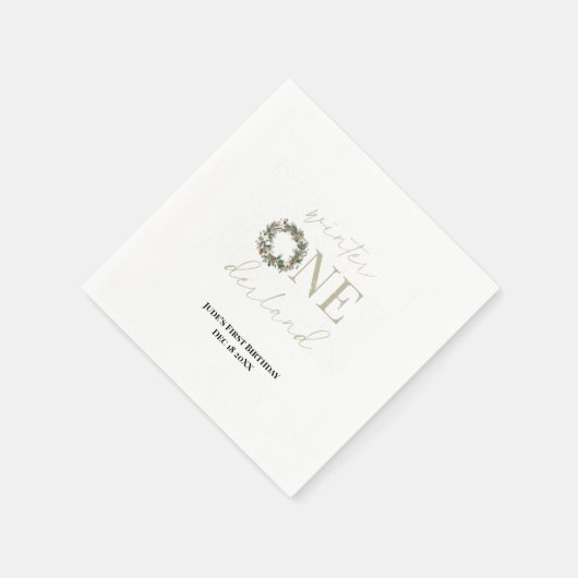 《植物》アスペンウィンターワンダーランド紙ナプキンズ スタンダードカクテルナプキン (角)