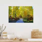 "《植物》アスペンウォークウェイ"紅葉、ホープ・バレーCA。 ポスター (キッチン)