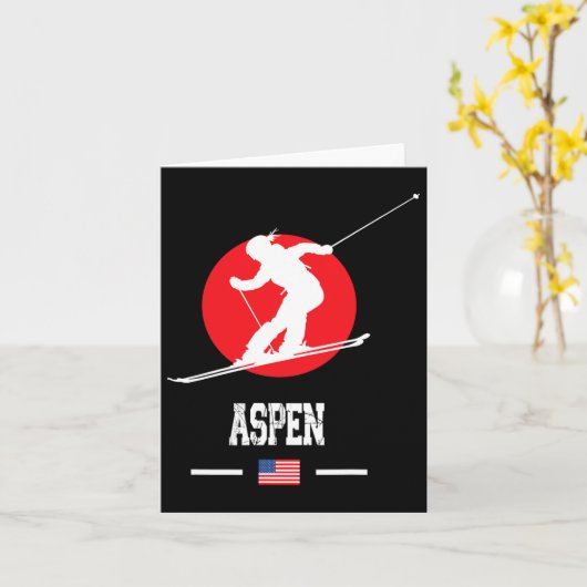 《植物》アスペンウサスキーリゾートロッキーマウンテンズアメリカンスキー カード (黄色い花)
