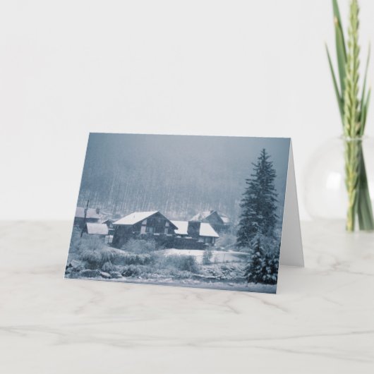 《植物》アスペンカードの降雪 カード (正面)