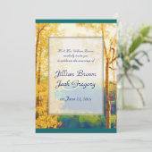 《植物》アスペングロー結婚式招待状 招待状 (スタンド正面)