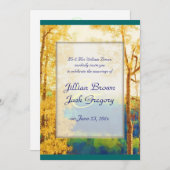 《植物》アスペングロー結婚式招待状 招待状 (正面/裏面)