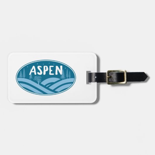 《植物》アスペンコロラドアウトドア ラゲッジタグ (正面横)