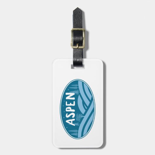 《植物》アスペンコロラドアウトドア ラゲッジタグ (正面縦)