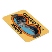 《植物》アスペンコロラドオレンジ色のスノーゴーグルマグネット マグネット (右側)