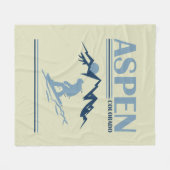 《植物》アスペンコロラドスキーリゾート フリースブランケット (正面(横))