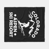 《植物》アスペンコロラドスキーリゾート フリースブランケット (正面(横))