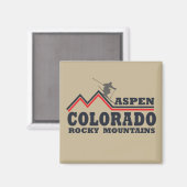《植物》アスペンコロラドスキーリゾート マグネット (正面/裏面)