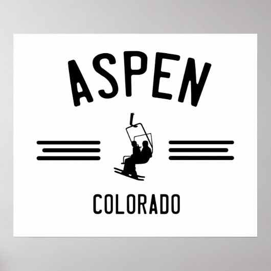 《植物》アスペンコロラドスキーリフト ポスター (正面)