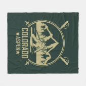 《植物》アスペンコロラドスキー フリースブランケット (正面(横))